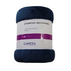 Cobertor Manta Microfibra Queen 220x240cm Cores Camesa Azul M
