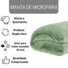 Cobertor Manta Microfibra Solteiro (toque Aveludado) - Erva D