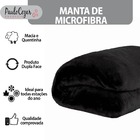 Cobertor Manta Microfibra Solteiro (toque Aveludado) - Preto