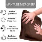 Cobertor Manta Microfibra Solteiro (toque Aveludado) - Tabaco