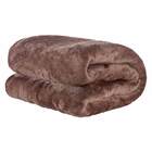 Cobertor Manta Microfibra Solteiro (toque Aveludado) - Tabaco