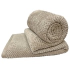 Cobertor Manta Queen Diamond 100% Poliéster - Bege