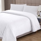 Cobertor Manta Queen Diamond 100% Poliéster - Branco