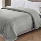 Cobertor Manta Queen Diamond 100% Poliéster - Cinza