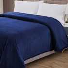 Cobertor Manta Queen Diamond 100% Poliéster - Marinho