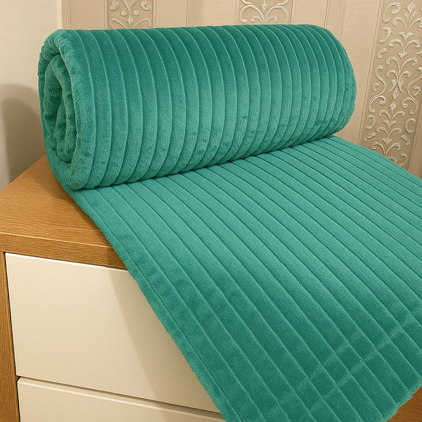 Cobertor Manta Relevância Queen Ultrasoft Dupla Face Verde 10