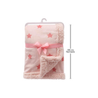 Cobertor Manta Rosa Estrelinhas Macio - Buba