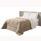 Cobertor Manta Sherpa Queen Dupla Face Maya - Bege