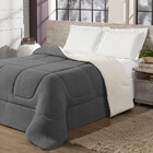 Cobertor Manta Sherpa Queen Dupla Face Maya - Cinza