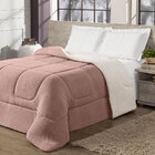 Cobertor Manta Sherpa Queen Dupla Face Maya - Rosê
