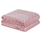 Cobertor Meggy Poá Casal Mantinha Flannel Bolinhas - Rosa