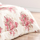 Cobertor Pele De Carneiro Sherpa Estampado Floral Dupla Face