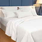 Cobertor Piquet Com Sherpa Casal Dupla Face  Branco