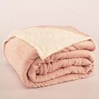 Cobertor Polaris Solteiro Sherpa Toque Lã De Carneiro E Manta