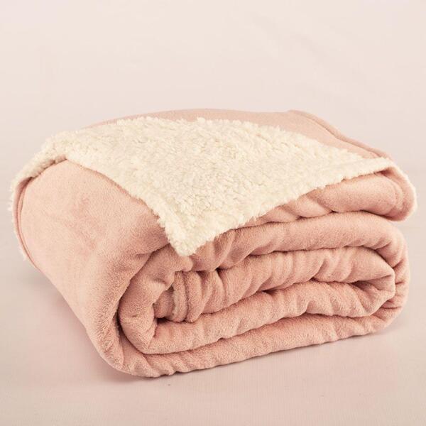 Cobertor Polaris Solteiro Sherpa Toque Lã De Carneiro E Manta