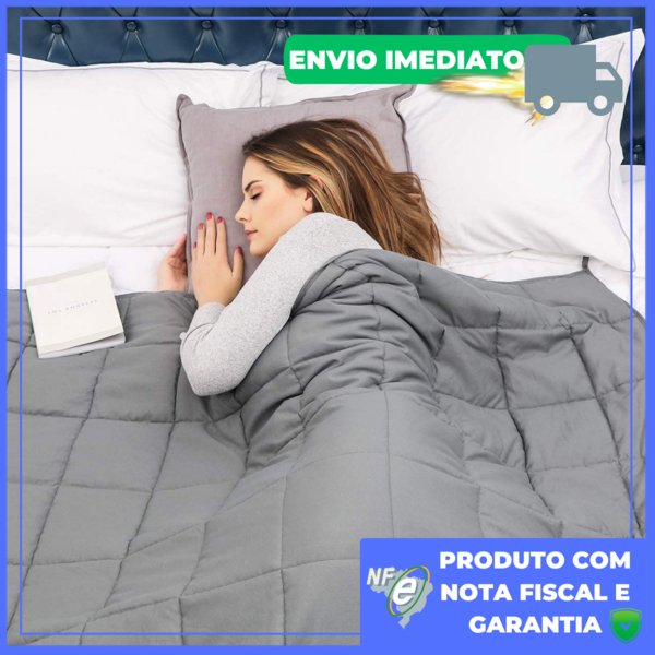 Cobertor Ponderado Pesado 9 Kg Alivio De Ansiedade Autismo