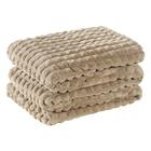 Cobertor Queen Flannel Fofy 100% Poliéster - Cáqui