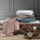 Cobertor Queen Plush Tweed Branco Hedrons