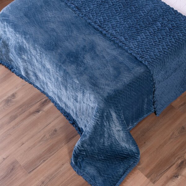 Cobertor Queen Sherpa Dupla Face Toque Lã De Carneiro