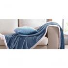 Cobertor Queen Sherpa Gran Peles Azul 220 M X 240 M