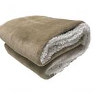Cobertor Queen Sherpa Gran Peles Bege 220 M X 240 M