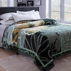 Cobertor Raschel Plus Casal Estampa Havanera Verde Jolitex