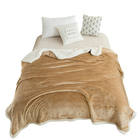 Cobertor Sherpa Queen Dupla Face Inverno Bege Casen