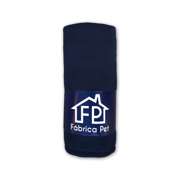 Cobertor Soft Liso Fábrica Pet Tamanho P - Azul
