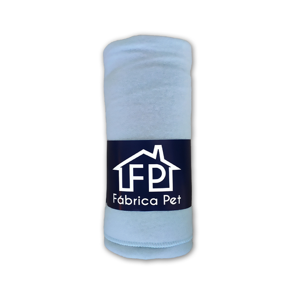 Cobertor Soft Liso Fábrica Pet Tamanho P - Azul Claro