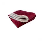 Cobertor Solteiro Sherpa Gran Peles 160 M X 220 M Cereja