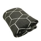 Cobertor Toque De Seda Estampado Nc 1,80 X 2,20 Preto