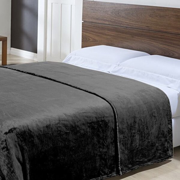 Cobertor Toque De Seda Nc 1,50 X 2,20 Preto