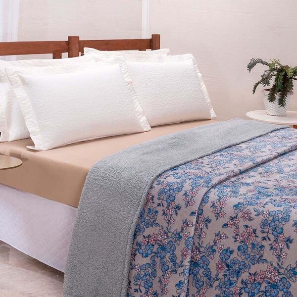 Cobertor Winter Queen Manta Soft Plush C/ Sherpa Macia 1 Peça