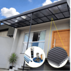 Cobertura Policarbonato Alveolar 2,00m X 3,00m - Fume 4mm