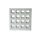 Elemento Vazado Cobogó Anti-Chuva Cinza 40x40x7cm Traço