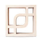 Elemento Vazado Cobogó Bali 25x25x8,5cm Branco Colibri