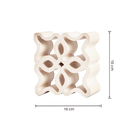 Cobogó Cerâmico 18x18cm Branco Reto 102 Colibri Móveis