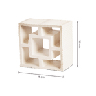 Cobogó Cerâmico 18x18cm Branco Reto 103 Colibri Móveis