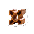 Cobogó Cerâmico 19x26cm Diagonal Redondo Cerâmica Marajó