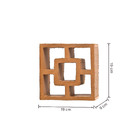 Cobogó Cerâmico 19x19cm Reto Quadrado Cerâmica Marajó