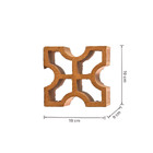Cobogó Cerâmico 19x19cm Reto Cruz Cerâmica Marajó
