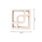 Cobogó Cerâmico 25x25cm Branco Bali Colibri Móveis