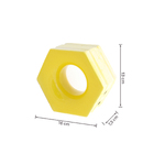 Cobogó Cerâmico Esmaltado 13x16cm Giallo Cítrico Favo Elemento V