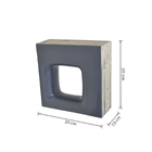 Cobogó Cerâmico Esmaltado 20x20cm Griggio Quadratto Elemento V