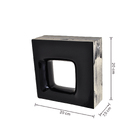 Cobogó Cerâmico Esmaltado 20x20cm Nero Quadratto Elemento V