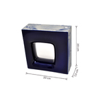 Cobogó Cerâmico Esmaltado 20x20cm Azzuro Quadratto Elemento V