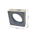 Cobogó Cerâmico Esmaltado 20x20cm Griggio Lunna Elemento V