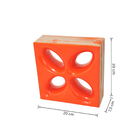 Cobogó Cerâmico Esmaltado 20x20cm Arancione Mini Foglio Elemento V