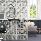 Cobogó Cerâmico Esmaltado Acetinado 25x25cm Carbono Macramê Essenza