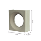 Cobogó Cerâmico Natural 20x20cm Griggio Solar Essenza